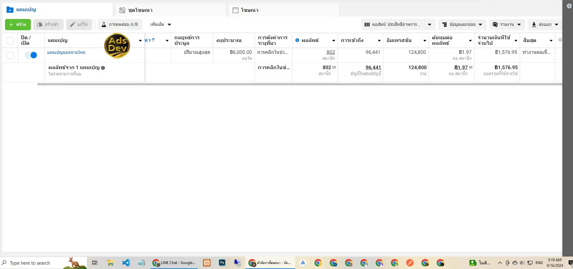 ผลงาน Facebook Ads: h0106